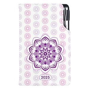 Diary DESIGN weekly pocket 2025 CZ - Mandala violet