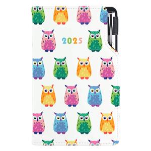 Diary DESIGN weekly pocket 2025 CZ - Owl