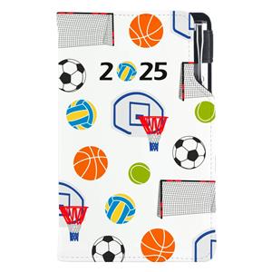 Diary DESIGN weekly pocket 2025 CZ - Sport