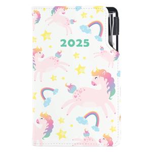 Diary DESIGN weekly pocket 2025 CZ - Unicorn