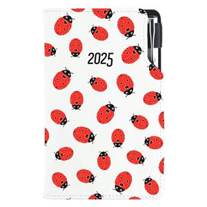 Diary DESIGN weekly pocket 2025 PL - Ladybug