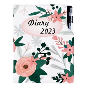 Diary DESIGN weekly special A5 2023 - Flowers