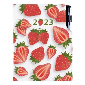 Diary DESIGN weekly special A5 2023 - Strawberry