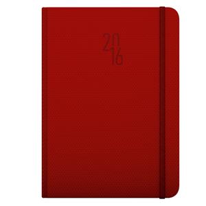 Diary Diamante Daily A5 red