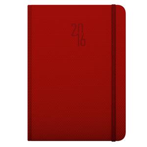 Diary Diamante Weekly B6 2016 red