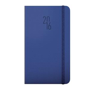 Diary Diamante Weekly pocket 2016 blue