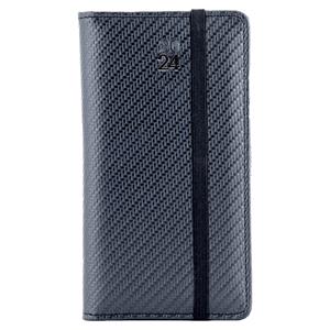 Diary ELASTIC weekly pocket 2024 Slovak - grafit/black rubber band