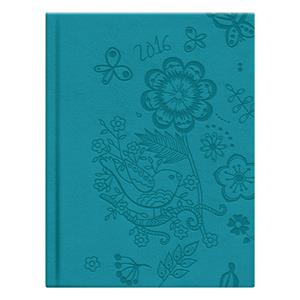 Diary Flora 2016 weekly - turquoise