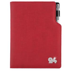 Diary GEP CRYSTAL daily A5 2024 Slovak - red