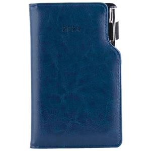 Diary GEP with ballpoint weekly pocket 2024 Slovak - dark blue