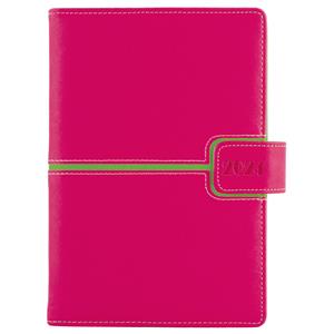 Diary MAGNETIC daily A5 2024 Polish - pink/green