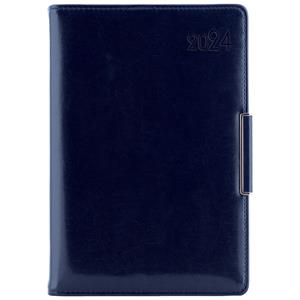 Diary METALIC daily A5 2024 Slovak - dark blue