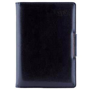 Diary METALIC daily B6 2024 - black