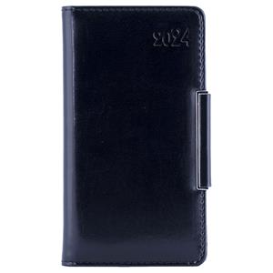 Diary METALIC weekly pocket 2024 Czech - black