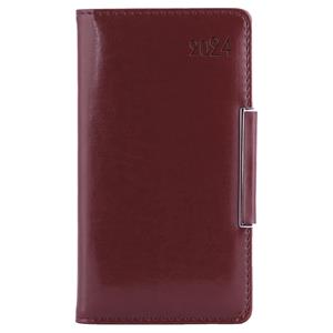 Diary METALIC weekly pocket 2024 Slovak - brown