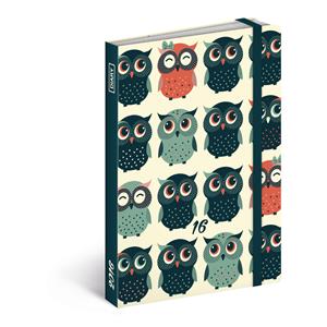 Diary Owls Weekly B6 2016 image 2016