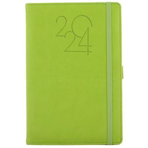 Diary POLY daily A5 2024 Polish - light green