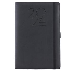 Diary POLY daily A5 2024 Slovak - black