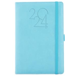 Diary POLY daily A5 2024 Slovak - light blue