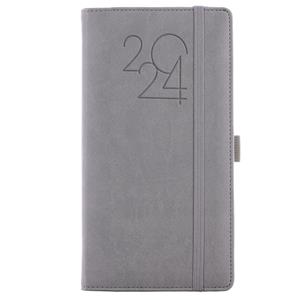 Diary POLY weekly pocket 2024 Slovak - grey