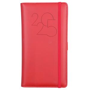 Diary POLY weekly pocket 2025 Polish - red