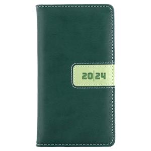 Diary RIGA weekly pocket 2024 Polish - green