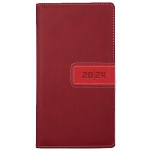 Diary RIGA weekly pocket 2024 Polish - red