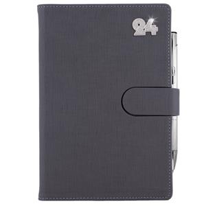 Diary SPLIT CRYSTAL daily A5 2024 Slovak - grey