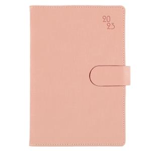 Diary SPLIT daily A5 2023 Polish - light pink