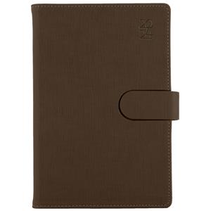 Diary SPLIT daily A5 2024 Polish - brown