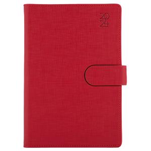 Diary SPLIT daily A5 2024 Polish - red