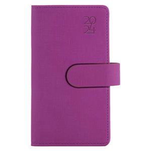 Diary SPLIT weekly pocket 2024 Polish - fuchsia pink