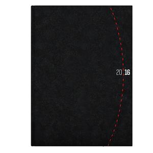 Diary Tailor Daily A5 black-red