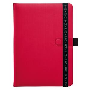 Diary Trendy 2016 daily A5 - red