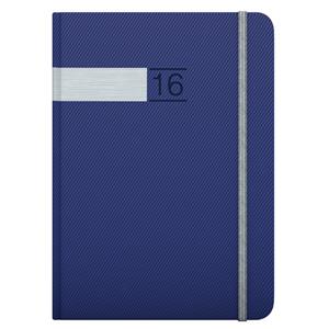 Diary Twill Daily A5 silver-blue