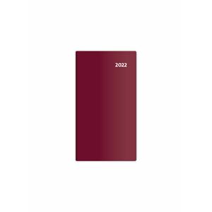 Fortnightly pocket diary 2022 - Torino - bordeaux red