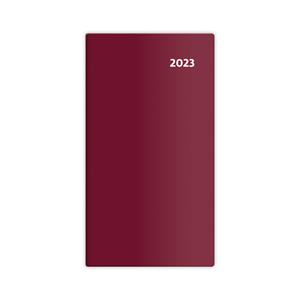 Fortnightly pocket diary 2023 - Torino - bordeaux red