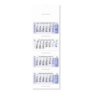 Fourmonths Wall Calendar Kvatro stacked Czech 2024 - blue