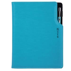 Gap note A5 lined - turquoise/black velvet