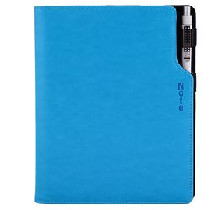 GAP note A5 unlined - turquoise/black velvet