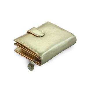 Gold ladies leather purse