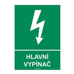 HLAVNÍ VYPÍNAČ, plast 1 mm, A5