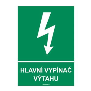 HLAVNÍ VYPÍNAČ VÝTAHU, plast 2 mm, A4