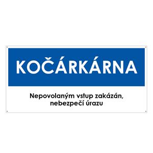 KOČÁRKÁRNA, modrá, plast s dírami 2 mm 190x90 mm