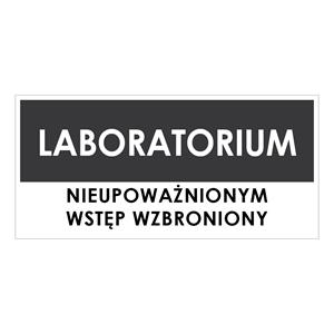 LABORATORIUM, szary - płyta PVC 2 mm 190x90 mm