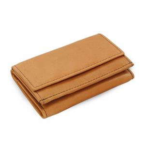 Light Brown ladies leather mini wallet