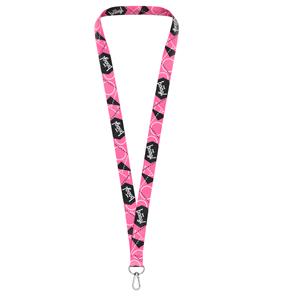 Long keychain lanyard Pink