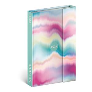 Magnetic weekly diary 2024 B6 Tie-dye