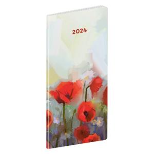 Monthly pocket Diary 2024 Poppies