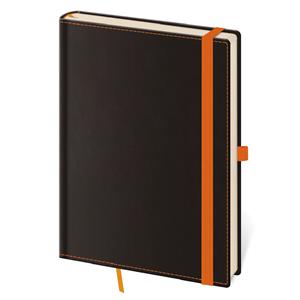 Note A5 Lined - Black Orange